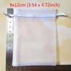 100pcs/lot White Drawstring Organza Bags 7x9 9x12 10x15 13x18 15x20cm Wedding Birthday Party Jewelry Gift Packaging Bags Pouches ► Photo 3/6