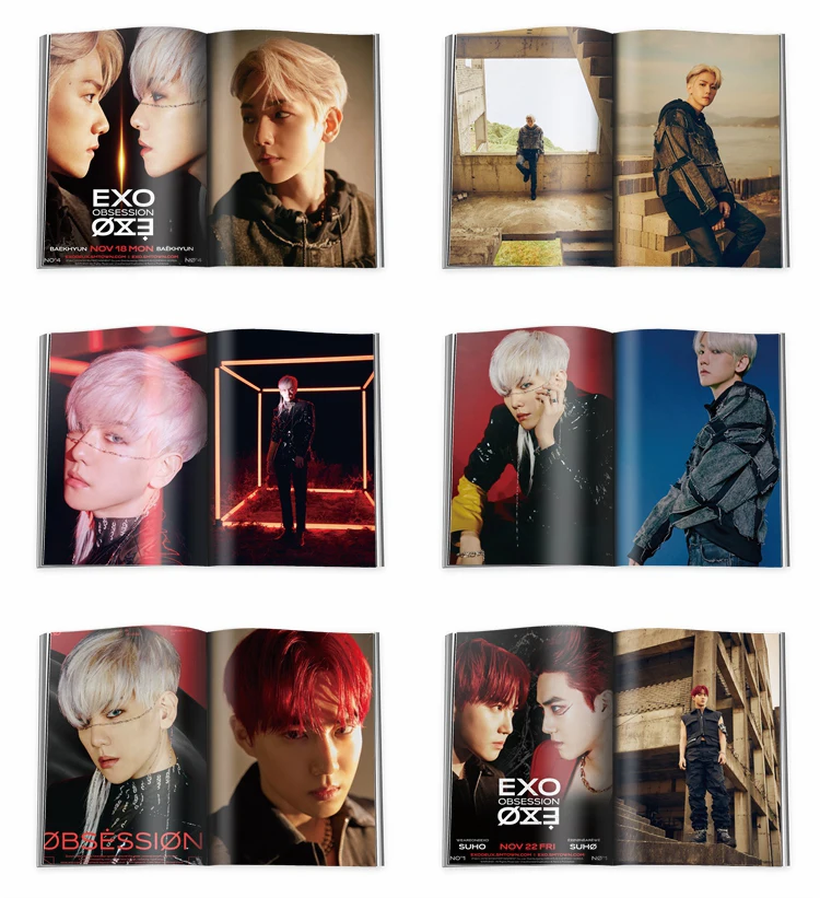Exo Obsession Fashion K Pop Exo Mini Photobook Photo Card Fans Collection Drop Ship Stationery Set Aliexpress
