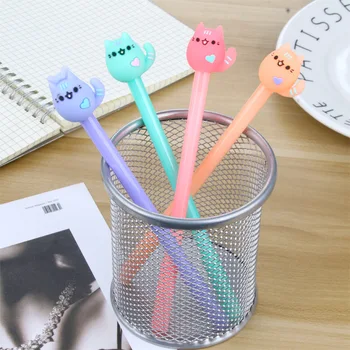 

60pcs Per Set Cat Gel Pen 0.5mm Student School Supplies Stationery Wholesale