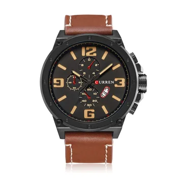 

Curren 8230 Single Calendar Male Table Men Belt Watch Waterproof Business Leather Watch Relogio Masculino watches