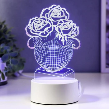 

Lamp "Vase with flowers" LED RGB from the network 4814583
