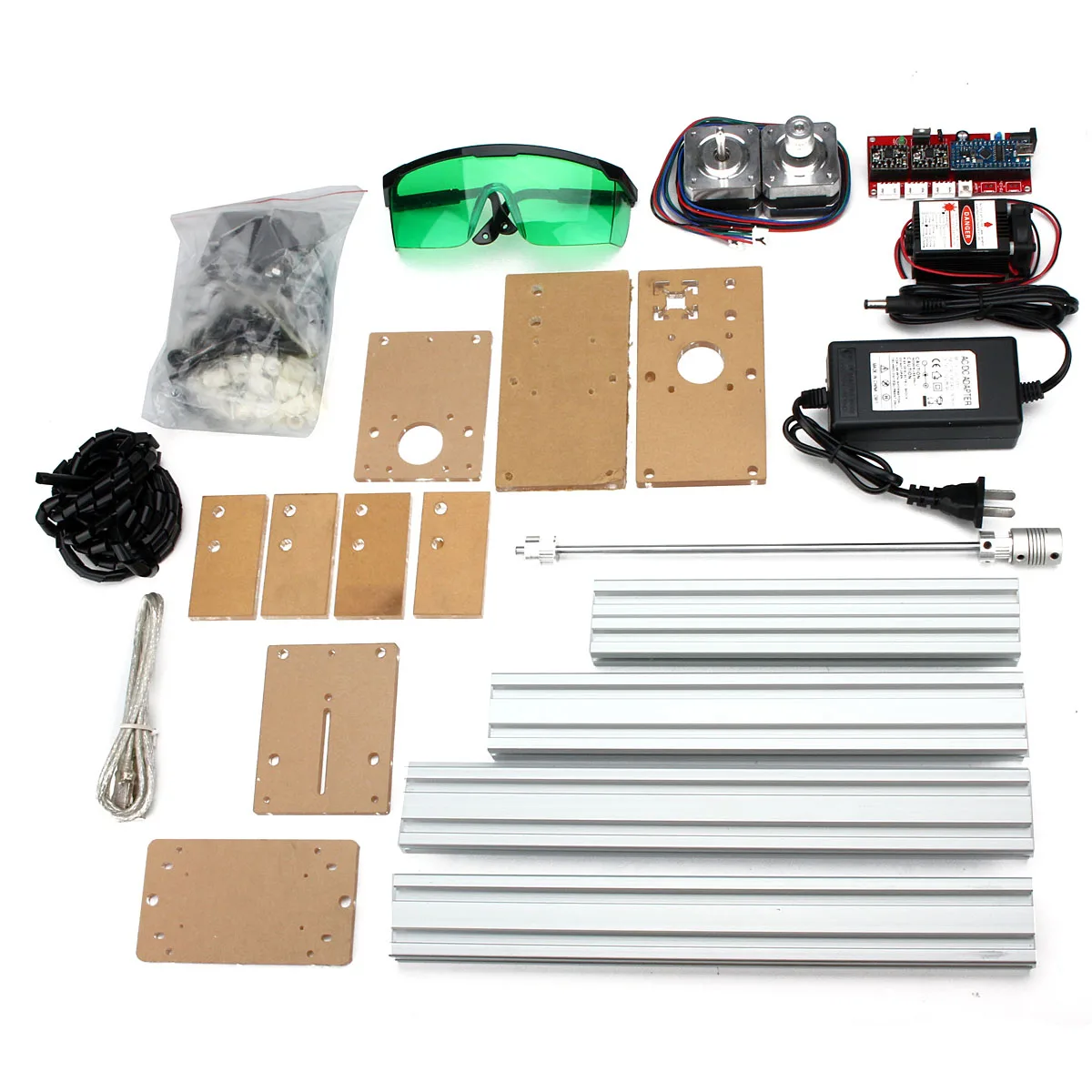 

20X17cm Mini DIY Desktop 500mW Blue Laser Engraving Engraver Machine CNC Wood Router/Printer/Cutter/ Adjust + Laser Goggles
