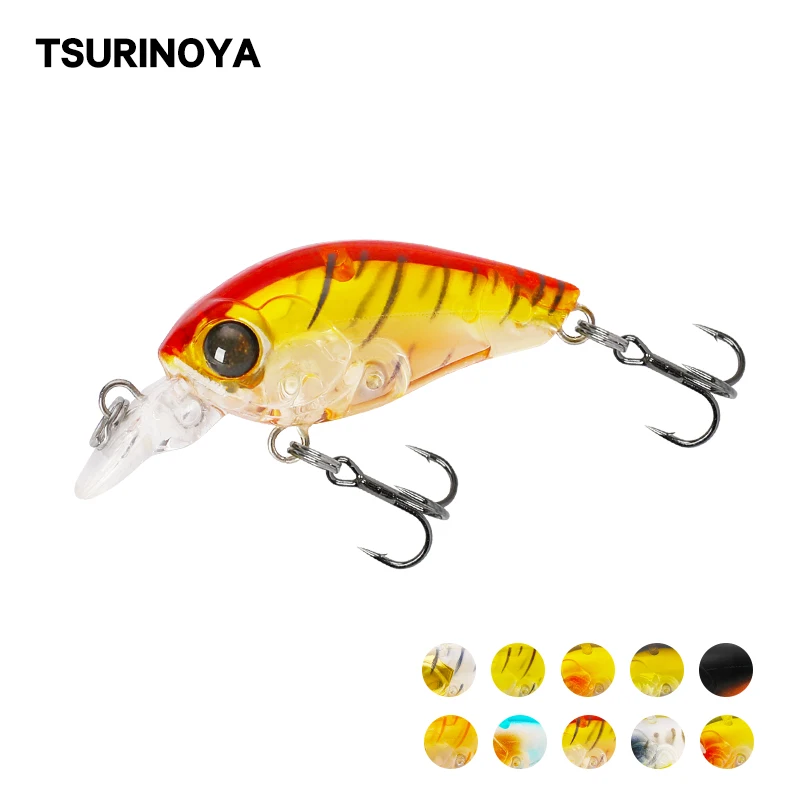TSURINOYA Fishing Lure DW24 35mm 3.5g Floating Mini Crankbait Wobbler Swimbait Minnow Jerkbait Stream Bass Trout Crank Bait | Спорт и