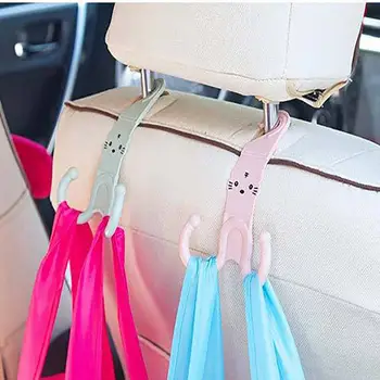 

Cat Car Truck Seat Back Hanger Organizer Double Hook Holder Headrest