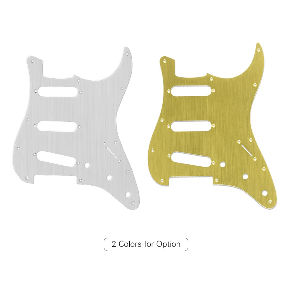 SSS 11-Hole электрогитара Strat Pickguard задняя крышка полости для американского стандарта гитара золото электрогитара аксессуары