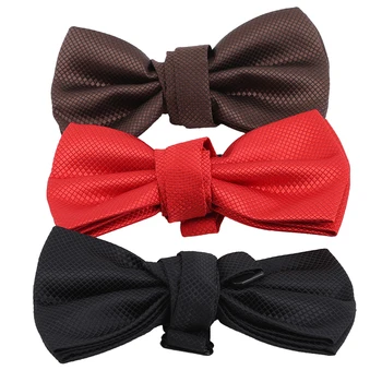 

Mens Tie Set Bowtie Cravat Cufflinks Fashion Butterfly Party Wedding Bow Ties For Men Girls Candy Solid Color Bowknot