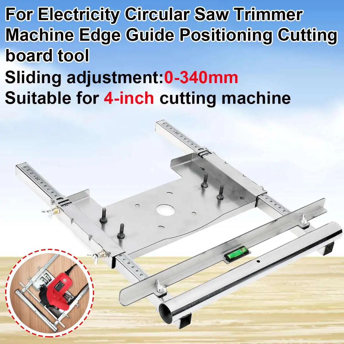 ￡27.00 4 Inch Multifunction Electricity Circular Saw Trimmer Machine Edge Guide