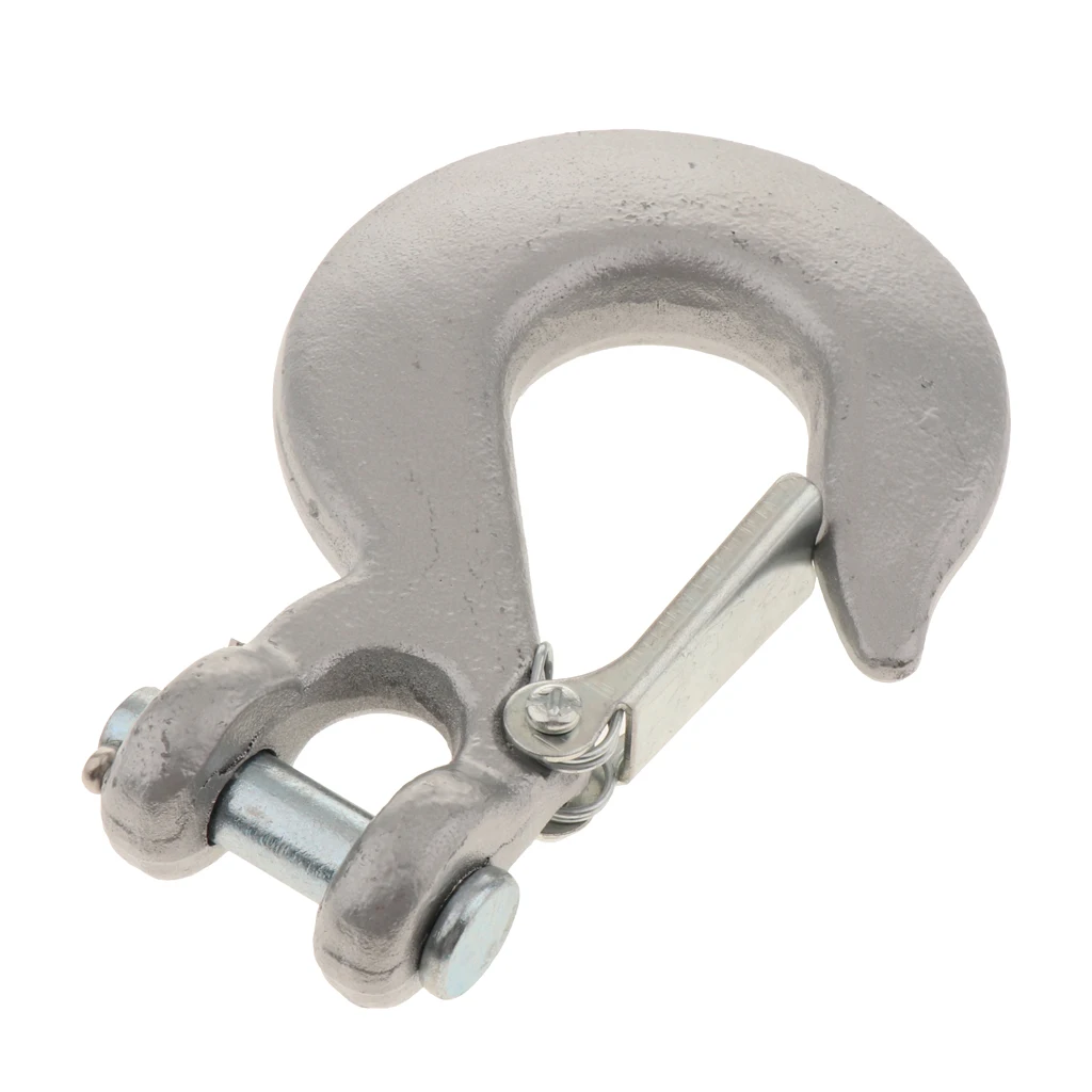 3/8` Winch Hook, With Latch For Winches Up To 12000 Lbs Grade 70 Slip Hook