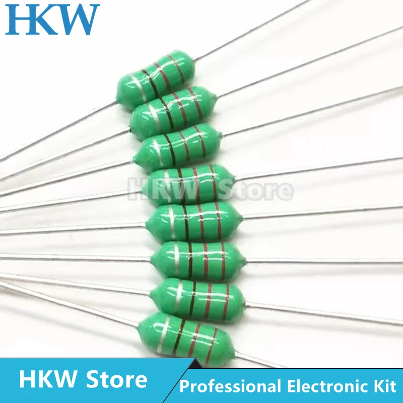 50pcs 0307 1/4W 0410 1/2W 0510 1W Color Ring Inductors DIP Inductance 0.22uH 10mH 2.2UH 4.7UH 10 22 33UH 47 68 100 220 330 uH mH