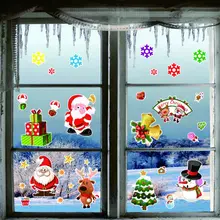 Рождественский снеговик из ПВХ, стикер на холодильник, фестиваль, домашний декор, сделай сам, наклейка на стену, съемная дверная Фреска, декоративная наклейка на стену s D