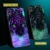 A Luminous Phone Cases For Samsung Galaxy A20 A30 A40 A50 A60 A70 Night Shine Glow Leather Case For Samsung A10 Case Coque Funda