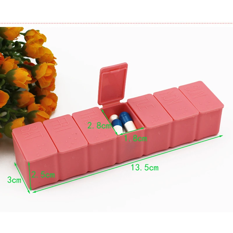 7 дней в неделю таблетки, капсулы, медицинский препарат коробка держатель для хранения Органайзер Контейнер Чехол Коробка для таблеток разветвители разные стили