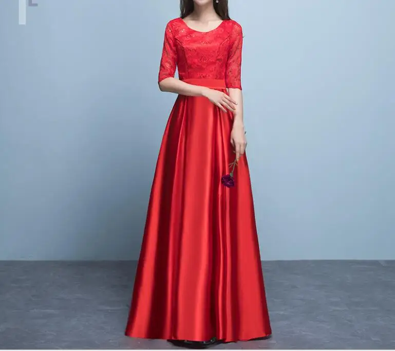 Вечерние женские платья, черные, розовые, XS-3XL, с коротким рукавом, длинные платья, новинка, весна-осень, корейское, элегантное, OL, облегающее платье, Vestidos - Цвет: red