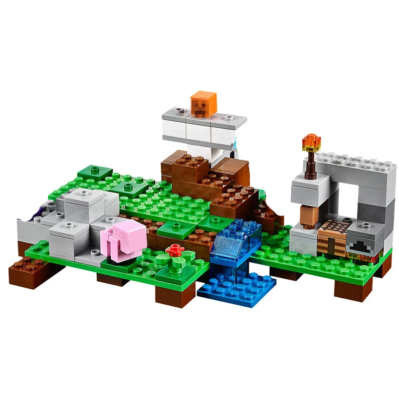 

Minecraft My World Series The Iron Golem Risk Zombie Alex 2 Figures Building Blocks Toys For Children Compatible Sets