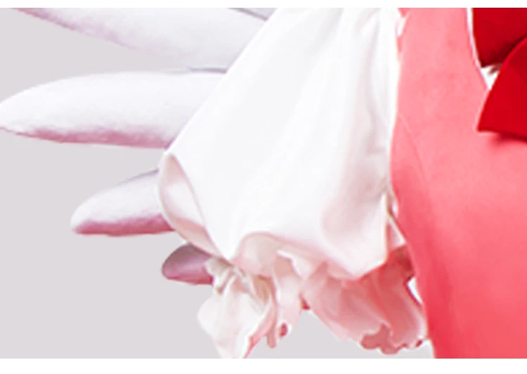 Cardcaptor Sakura Cosplay Kostüm Kinomoto Sakura Rosa Kleid mit Flügeln Karneval Halloween Frauen 7