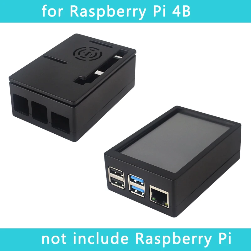 Raspberry Pi 3 Model B+ 3,5 дюймов сенсорный экран 480*320 TFT lcd+ ABS Чехол черный серый коробка также для Raspberry Pi 4 Модель B/3B