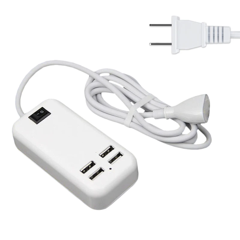 4usb 4/6 портов несколько настенных USB зарядное устройство для путешествий планшет зарядка смарт-адаптер и - Цвет: 4usb