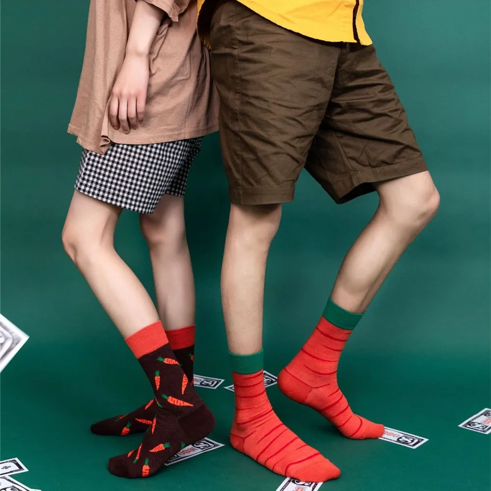 DOIAESKV модные женские носки Забавные милые Мультяшные с фруктами бананами