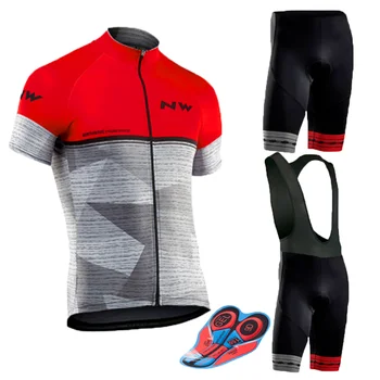 

NW 2020 Pro Cycling Clothing Cycling Sets Bike uniform Summer Mans Cycling Jersey Set Road Bicycle Jerseys MTB Bicycle Wear