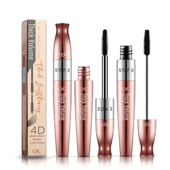

QIC Long Thick 2-in-1 Mascara Volume Waterproof Lash Extensions Makeup Silk Graft Growth Fluid Professional Rimel For Eye TSLM1