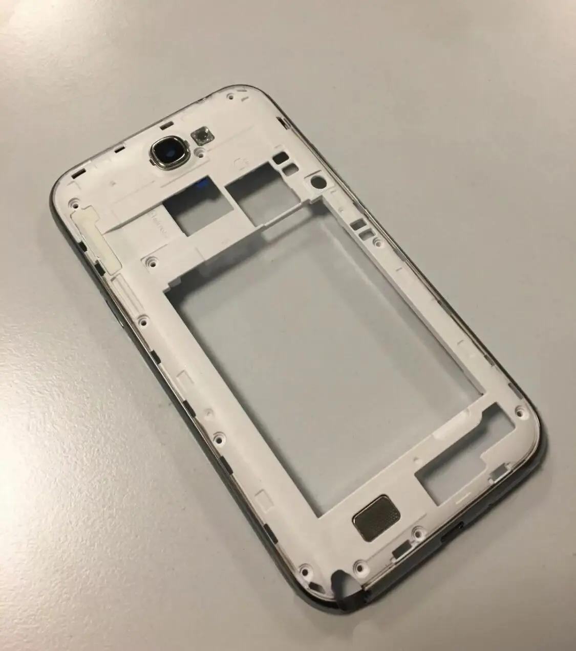 Рамка средней рамки + задняя крышка для Samsung Galaxy Note 2 N7100 Note2 GT Корпус батарейного