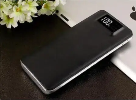 Black Power Bank 30000mAh For Xiaomi Mi 2 USB PowerBank Portable Charger External Battery Poverbank For iPhone 7 8 X XS Samsung Huawei - Цвет: Black