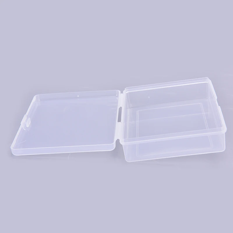 

4x Transparent Plastic Box Playing Card Case Organizer Empty Gaming Cards Deck Case Snaps Closed for Regular Sized Poker