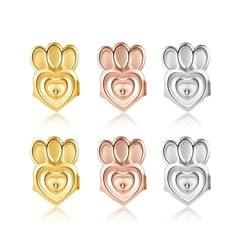 Ms Betti bear owl paw earring listers back set15