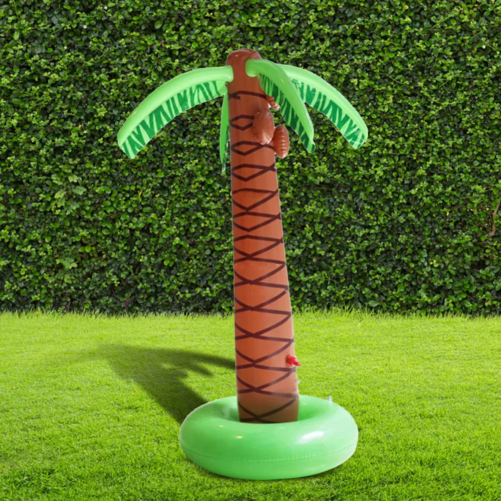 PVC Inflatable Water Spouting Coconut Tree Children's Outdoor Lawn Swimming Toys Game Mat Inflatable jeux gonflable exterieur