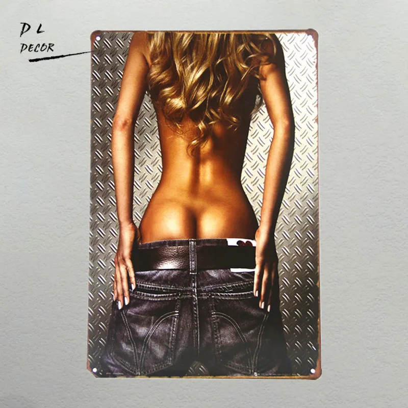 DL-TIN знак "Hot Pin-up" Pin-up металлический декор стены Искусство гараж Магазин Бар пещера
