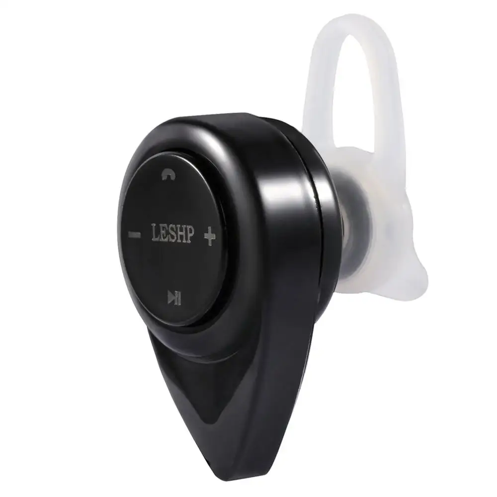 black LESHP A9 портативный мини стерео беспроводной Bluetooth наушники телефон гарнитура V3.0+ EDR для телефона IOS мобильного телефона ПК - Цвет: black