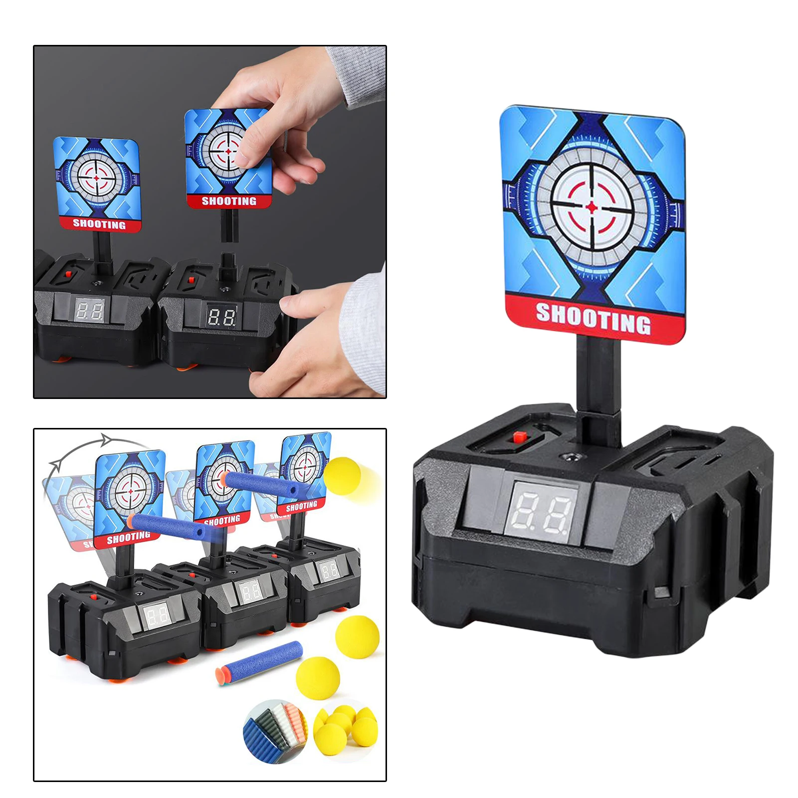 Auto Electronic Digital Target with Light Sound Effect  Gadgets Indoor Games