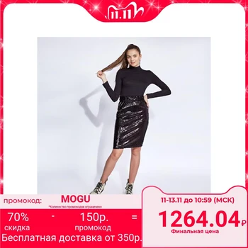 

Women's skirt MINAKU "Sequins", type 1, size 44-46, black 4333652