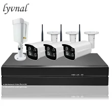 LYVNAL h.265 4ch 5mp ip камера wi-fi-комплект 4 шт. Беспроводная система безопасности с 8ch 5MP nvr kit 1 ТБ 2 ТБ hdd p2p onvif