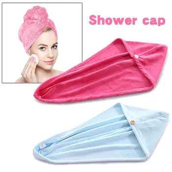 

Hair Towel Wrap Strong Absorbent Power Microfiber Quick-drying Shower Cap For Bathing Protect Your Hair Quick Delivery New