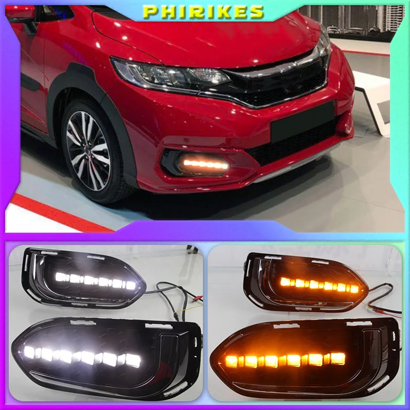 

Дневные ходовые огни для Honda jazz fit 2018, 2019, 2 светодиодный т.