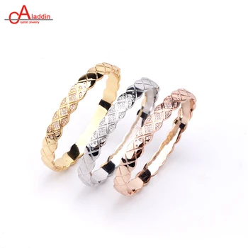 

Aladdin Copper Alloy bracelet wave pattern Classic design bangles Star style Zircon jewelry men/women's Valentine's Day gifts