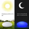 Solar Garden Lights Glow Cobble Stone Shape Outdoor Solar Light Waterproof Color Changing Landscape Lights with Remote Control 5