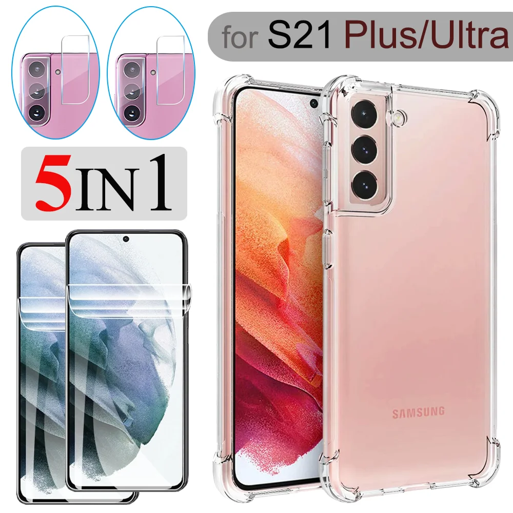 Samsung Galaxy S21 Case Case Voor Samsung S 21 Screen Protector Transparante Case Samsung Galaxy S21 Plus Case Samsung S21 Ultra S21plus Case Film Phone Case Covers Aliexpress