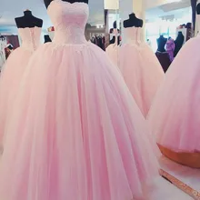 Элегантные розовые платья Quinceanera кружевное платье принцессы с аппликацией в виде лепестков Милая 16 для маленькой девочки бальное платье Vestido 15 Anos миди платье