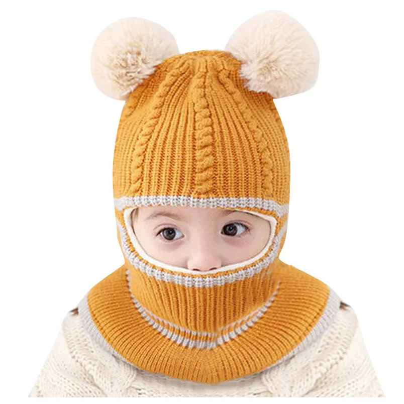 baby cap newborn Детская вязаная шляпа теплая шапка Защитная шапка детская зимняя шапка шарф Набор старая шапка комплект atrezzo fotografia J6 - Цвет: baby cap newborn