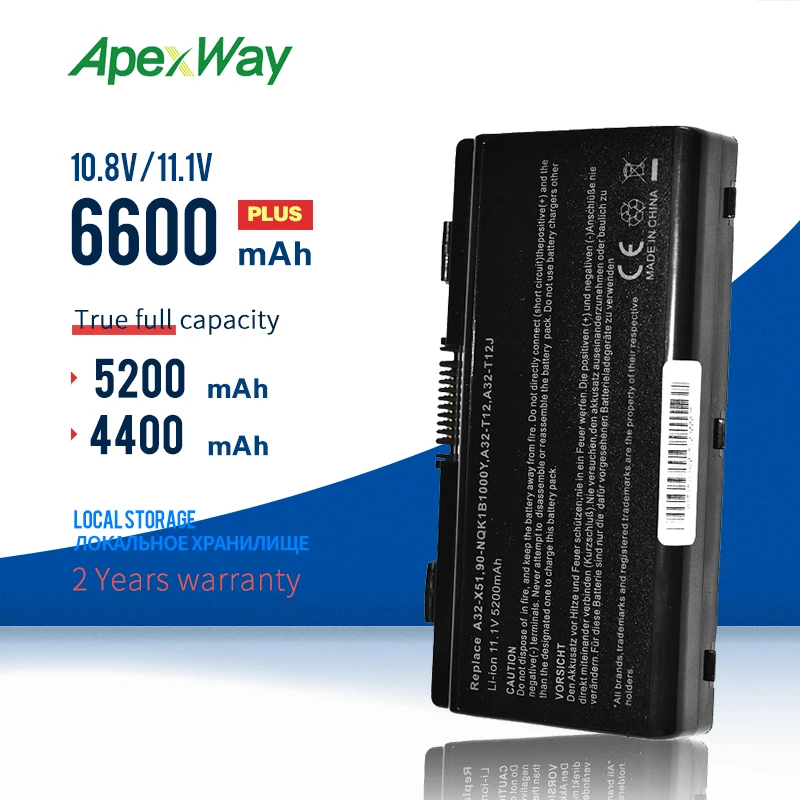 Черный Аккумулятор для ноутбука Asus T12C T12Er T12Fg T12Jg T12Ug X51H X51L X51R X51RL X58 X58C X58L X58Le