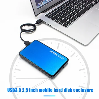 

Hard Disk Drive Enclosure Box USB 3.0 External HDD Hi-Speed SATA SSD Case DQ-Drop