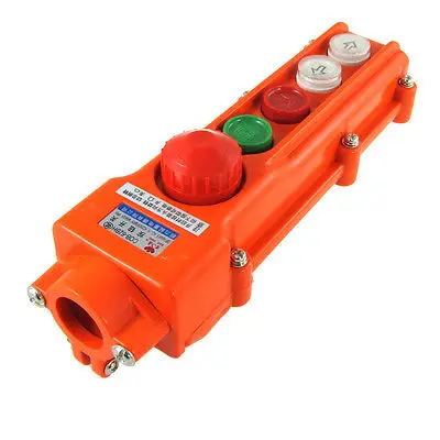 

Rainproof Crane Hoist Up Down Pushbutton Switch Pendant Control Station COB-62BH