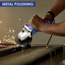 Moedor de ângulo elétrico 180w, multifuncional, 75mm, pedra de metal, corte de alta resistência