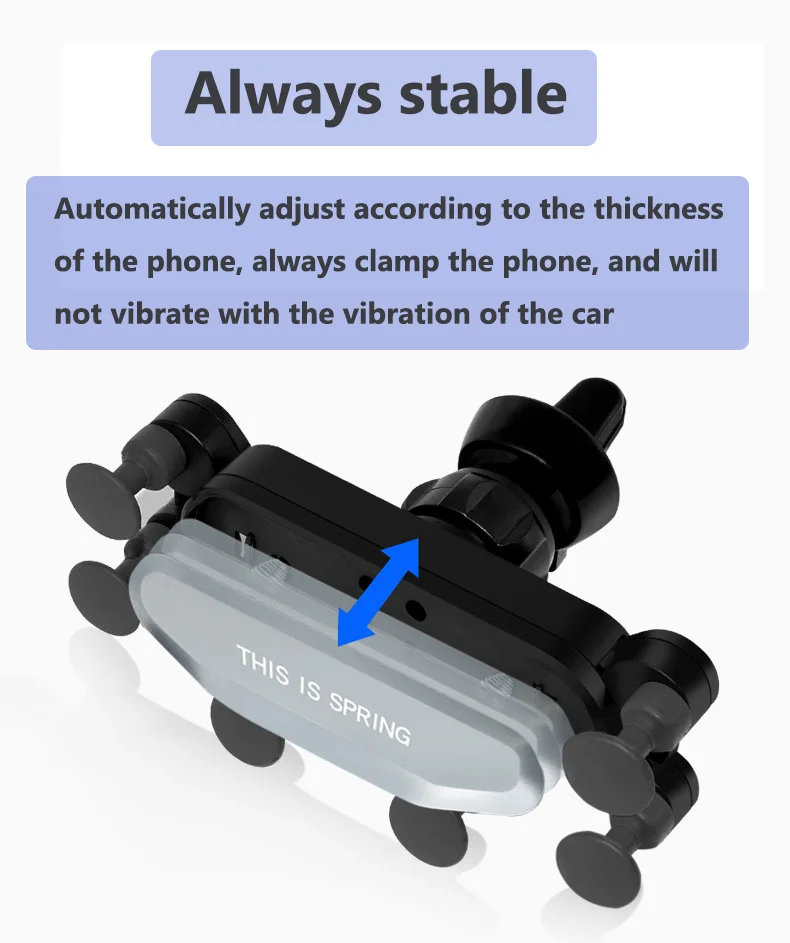 Универсальный гравитационный Автомобильный держатель для телефона с вентиляционным отверстием, подставка для смартфонов Voiture 360 Telefoonhouder Auto Suporte Celular Carro