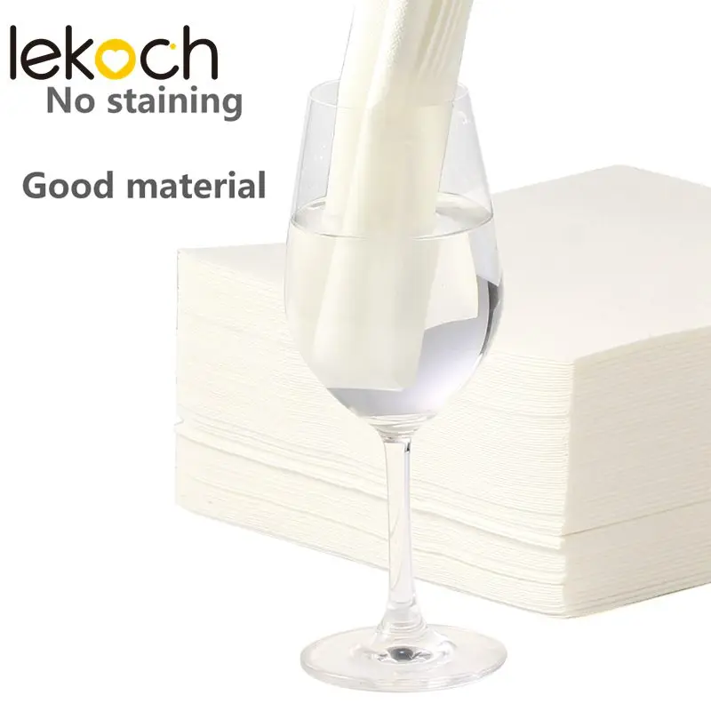 Lekoch, белые салфетки для стола, квадратные салфетки, Карманный платок, для свадьбы, дня рождения, дома, вечерние, отеля