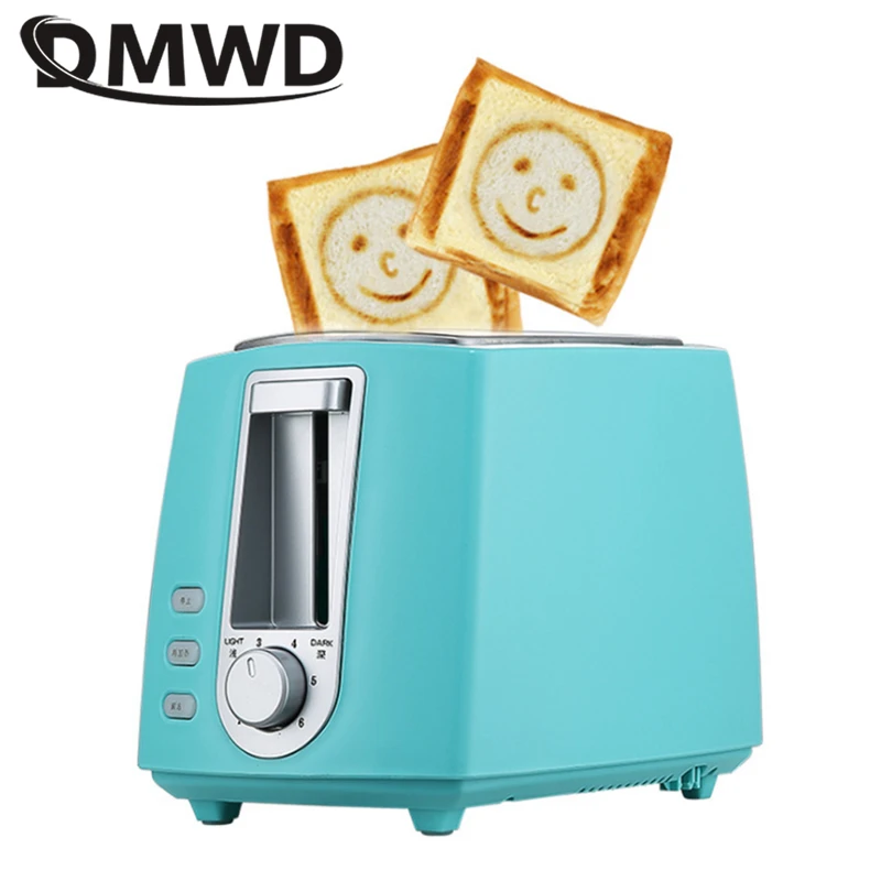 DMWD 6 Gear 220V домашний электрический тостер 2 ломтика духовка для хлеба