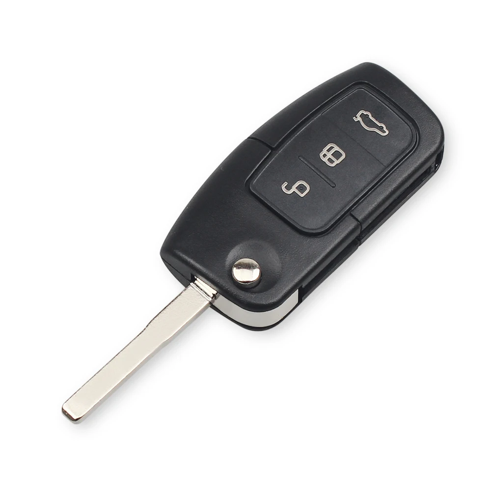 Складной пульт дистанционного управления KEYYOU Cut Blade с 3 кнопками для Ford Focus Mondeo Fiesta