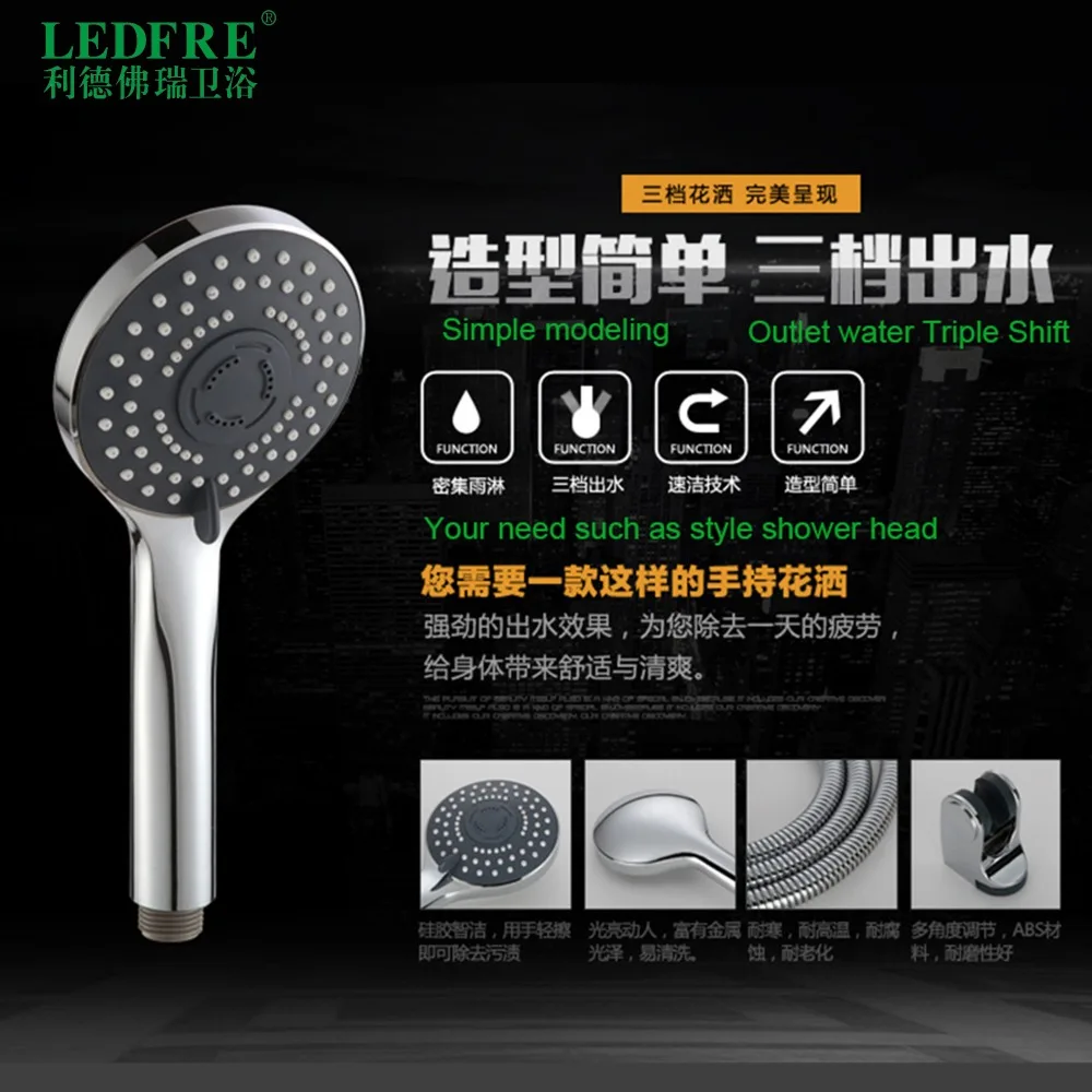 LEDFRE высокое Давление Насадки для душа экономии воды тропический ливень